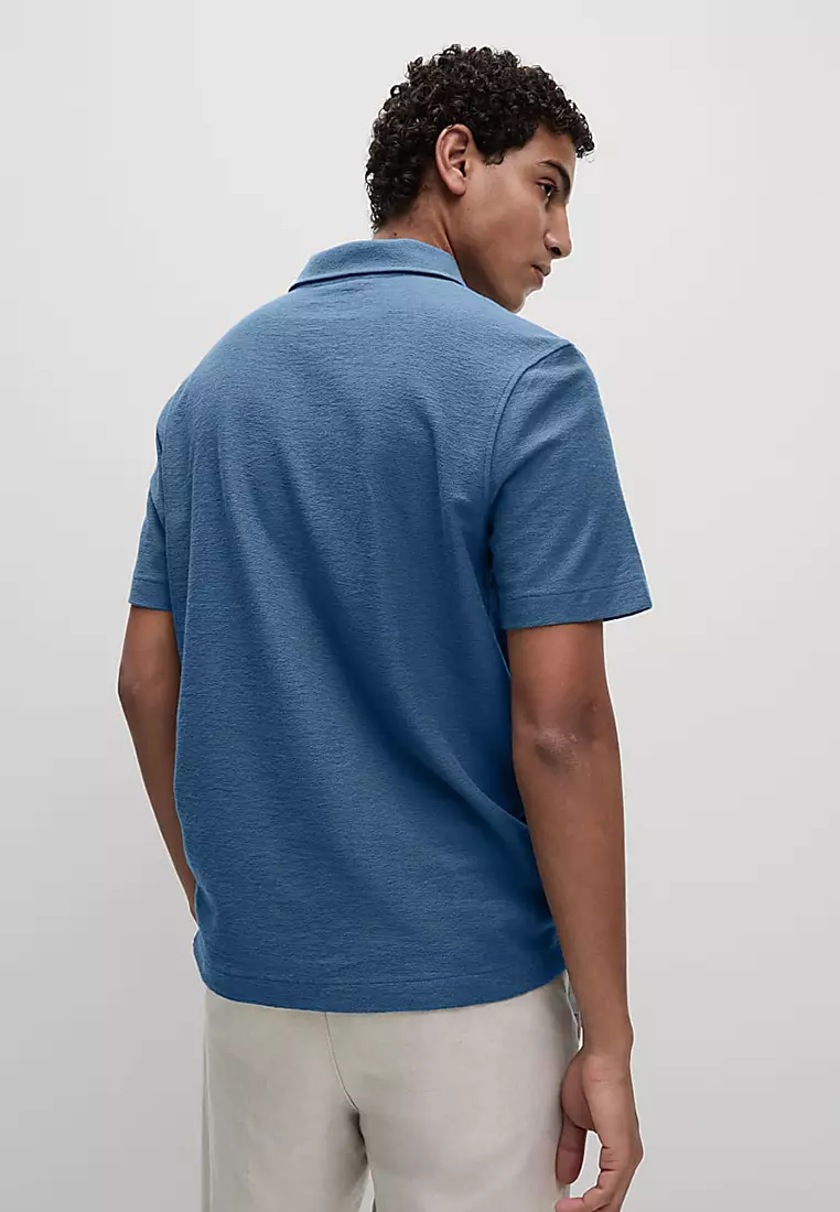 Cotton Rich Textured Polo Shirt