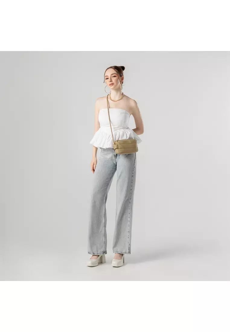 Poofah Crossbody Bag - Khaki