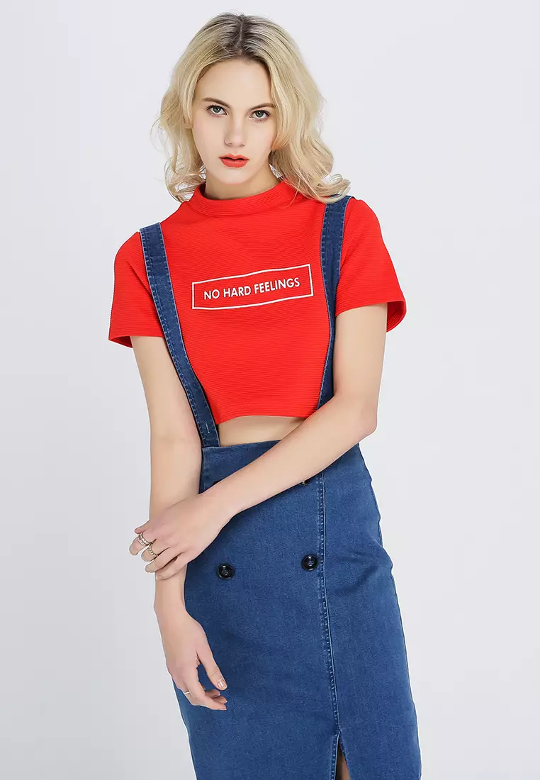 No Hard Feelings Crop Top