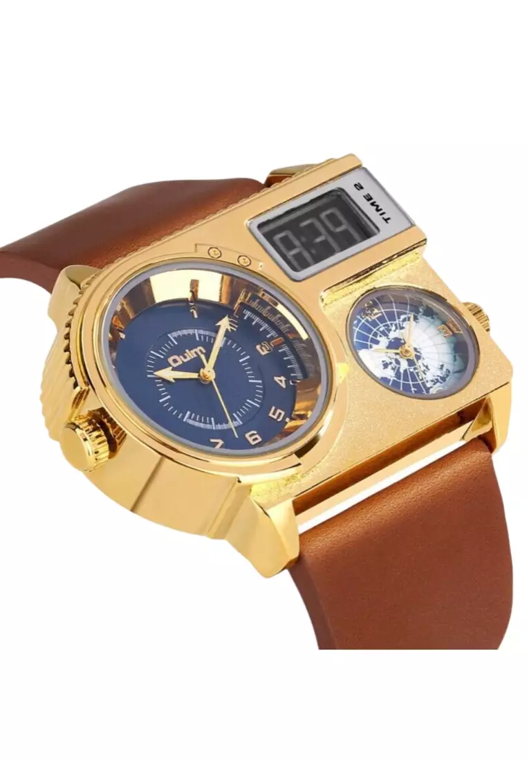 Men's Large Dial Quartz Watch