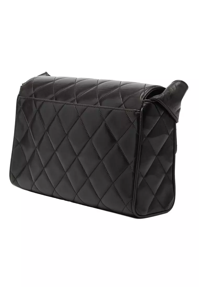 Pre-Loved Chanel Cc Quilted Lambskin Flap Crossbody