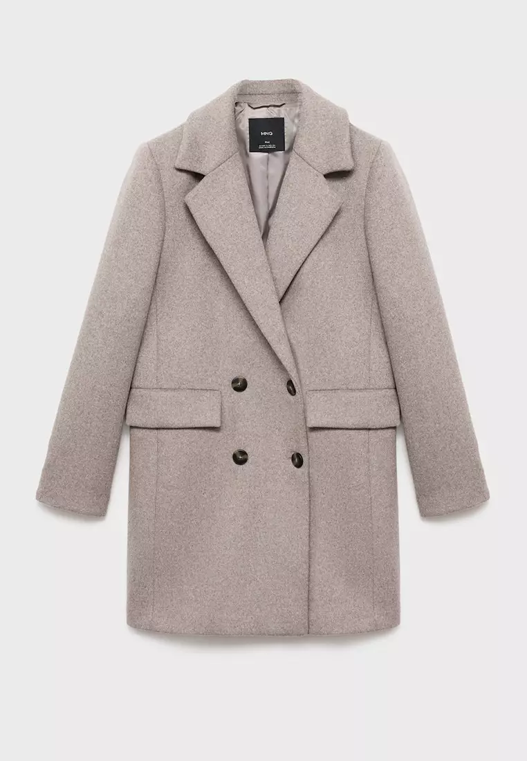Double-Breasted Wool Coat