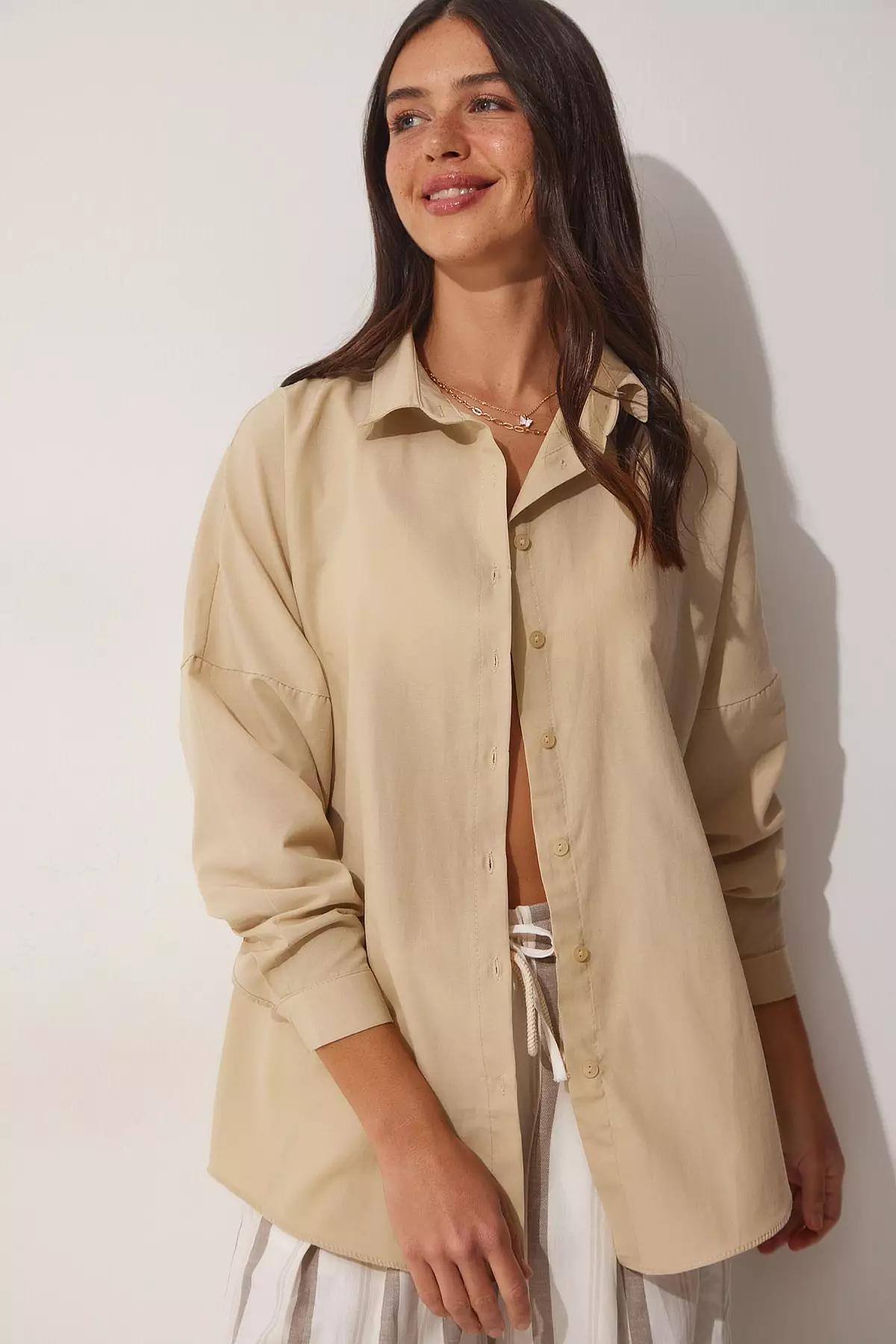 Oversize Long Basic Shirt