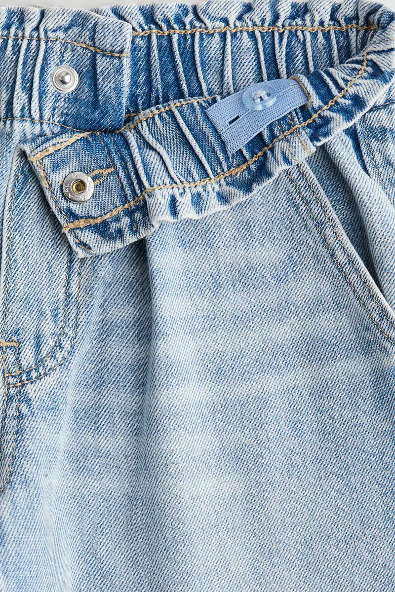 Wide Leg paper bag jeans