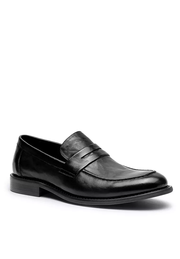 Grain Leather Penny Loafers DS1309-01-02