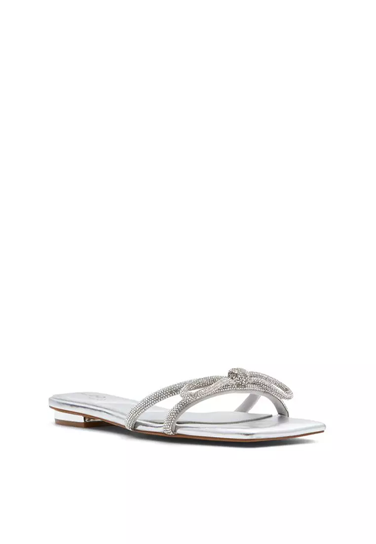 Aldo dovyan embellished best sale heeled sandals in silver