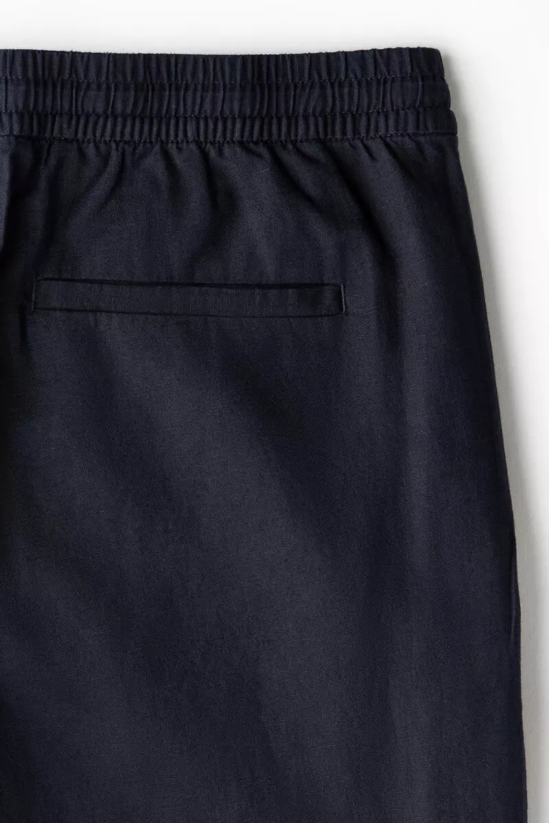 Regular Fit Linen-blend trousers