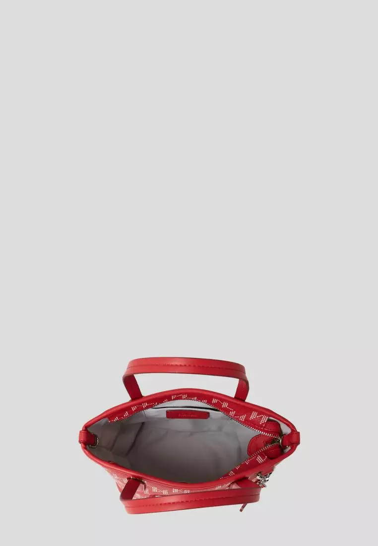 K/IKONIK 2.0 MONOGRAM SMALL TOTE BAG HAUTED RED