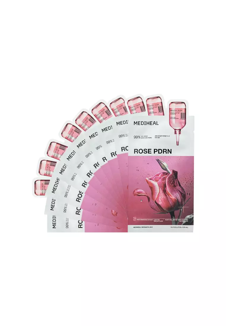 Mediheal 玫瑰PDRN特強修復精華水庫面膜 (10片裝) 10piece