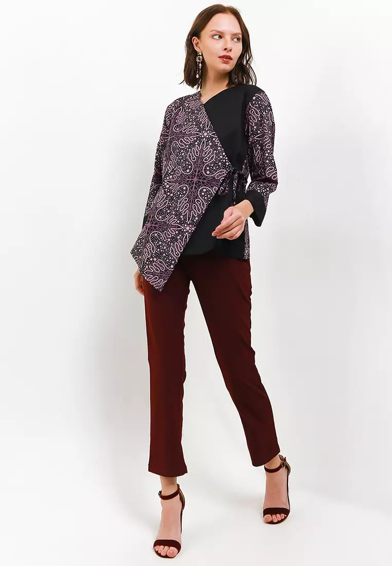 Edena Blouse Batik Katun Lengan Panjang 7/8