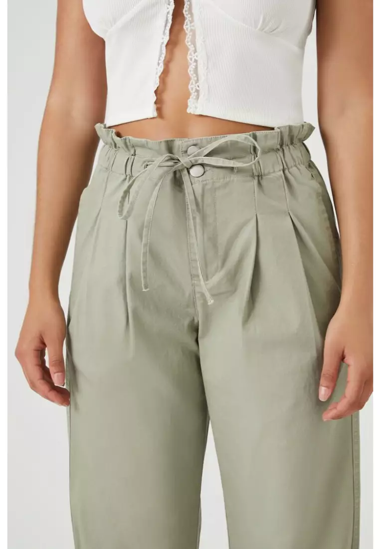 Buy FOREVER 21 High Rise Paperbag Joggers 2024 Online ZALORA