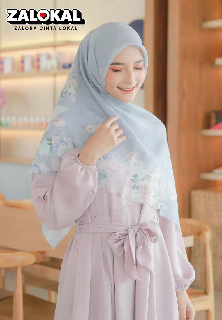 Jual Hijab Wanita Cantik.com Hijabwanitacantik - Segi Empat Dahlia ...