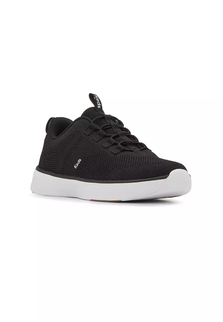 Women's Blisswalk Alt Eng Knit Sneaker Black/White (WF68649)
