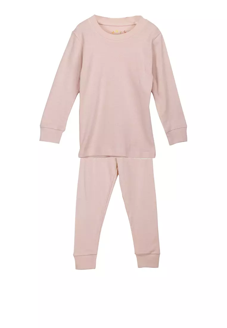 Move Two-Piece Long Sleeves Pajama Set For Girls