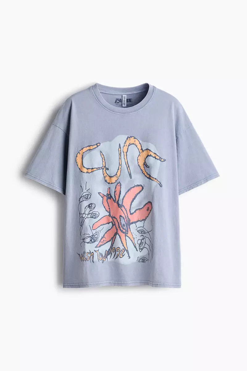 Oversized print-motif T-shirt