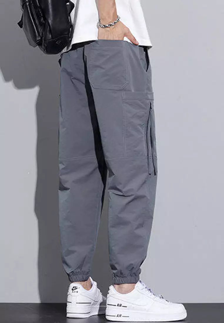 Drawstring Slim Jogger Pants