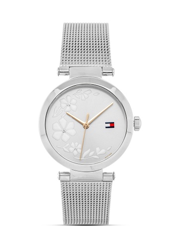 Buy Tommy Hilfiger Watches Women's Silver Stainless Steel Mesh and Dial Quartz Watch 2022 Online | ZALORA