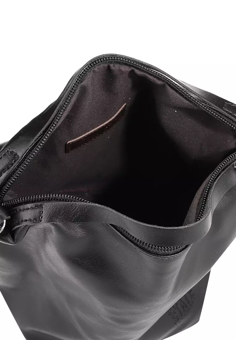 Distressed Leather Hitch Crossbody Pouch