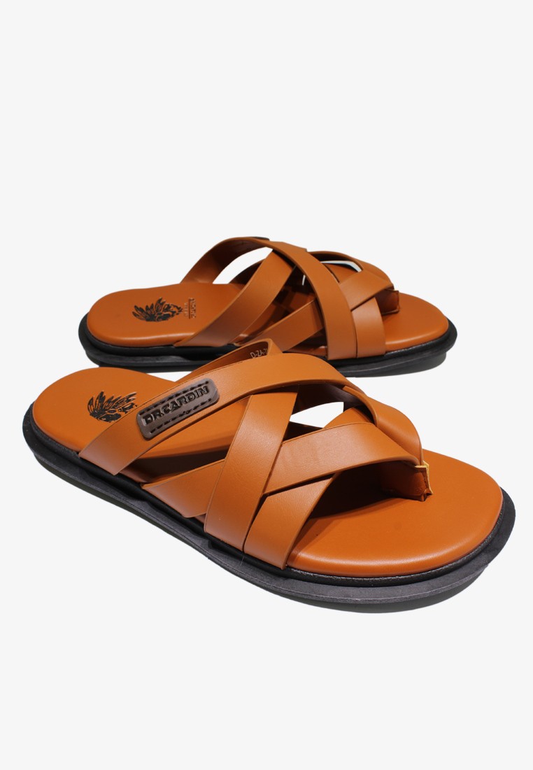 Dr Cardin Men Comfort Strappy Faux Leather Sandals D-ZA-7933