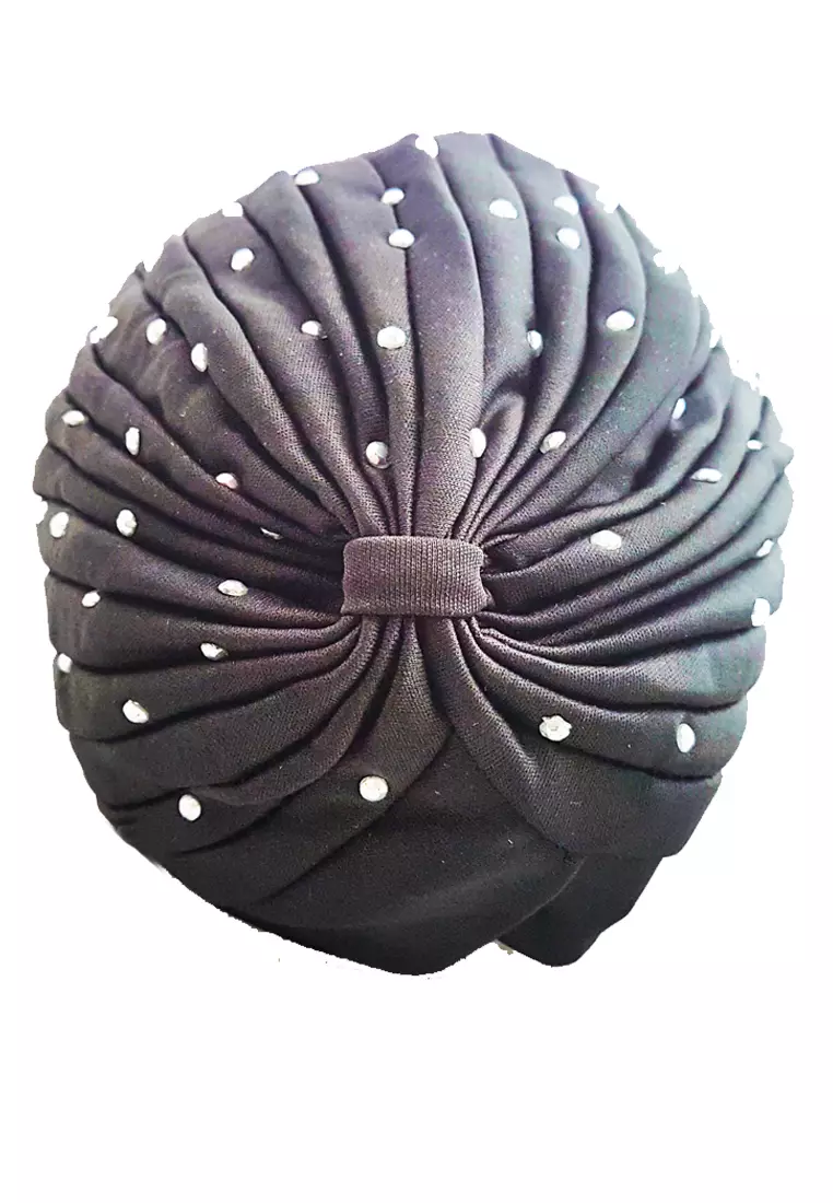 Beaded Turban Black