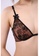 QuestChic black and multi and beige Callista Sheer Embroidery Balconette Bra EC432US4EE297AGS_4