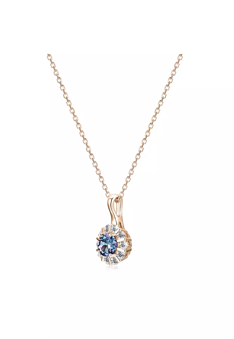 [ Alexandrite Collection ] Glamouring Alexandrite Pendant Silver S925 RG - Kalung by Her Jewellery