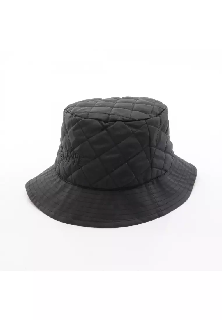 Celine Black Quilted BucketHat with White Logo, Sz S, NWOT Celine | Accessories | Celine 224 New Color Matching Hollow  main image 4