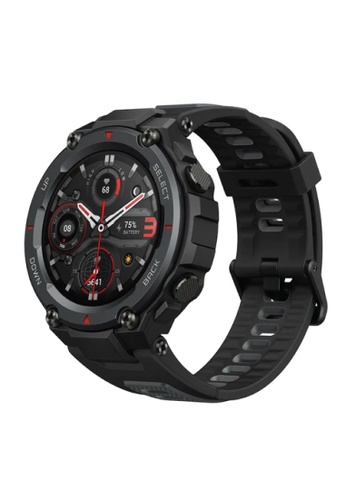AMAZFIT Amazfit T-Rex Pro Trex Pro 10 ATM Water-Resistance 1.3 inch HD AMOLED Color Screen Support Blood-oxygen Saturation Measurement Smartwatch Black (1 Year Amazfit Malaysia Warranty) AC918HL90AE4DAGS_1