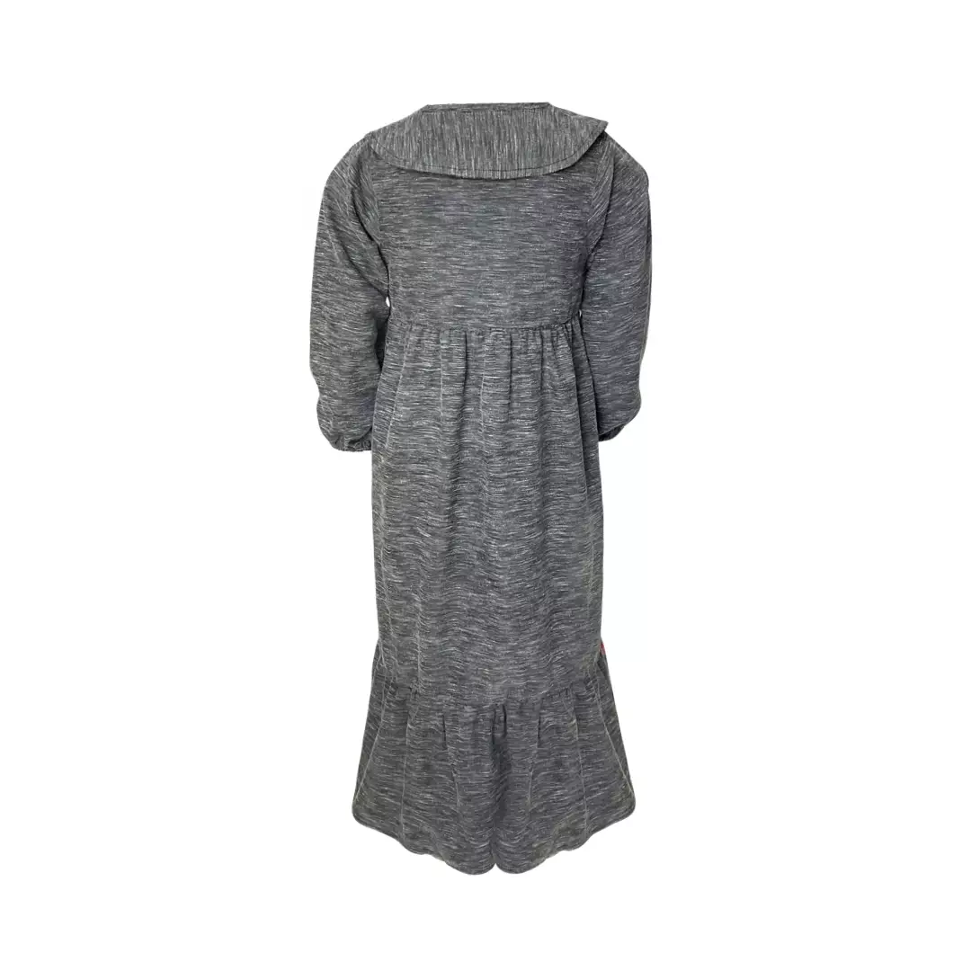 Pingu Gamis Anak Perempuan Polos + Hijab Hitam 95400229