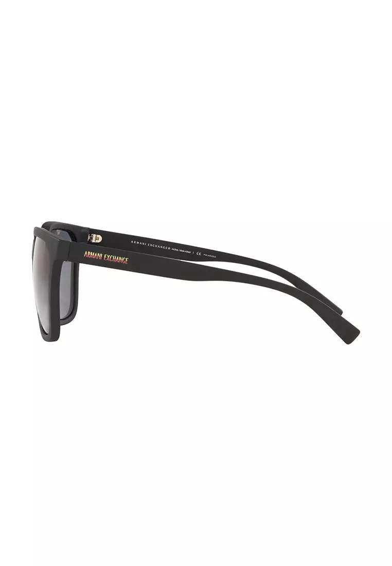 Armani Exchange Men's Pillow Frame Black Acetate Sunglasses - AX4108SF