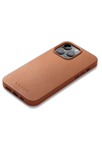 MUJJO Mujjo Full Leather Vegan Leather MagSafe Compatible Phone Case iPhone 14 Pro Max Tan Brown 1B016ES5508F66GS_1
