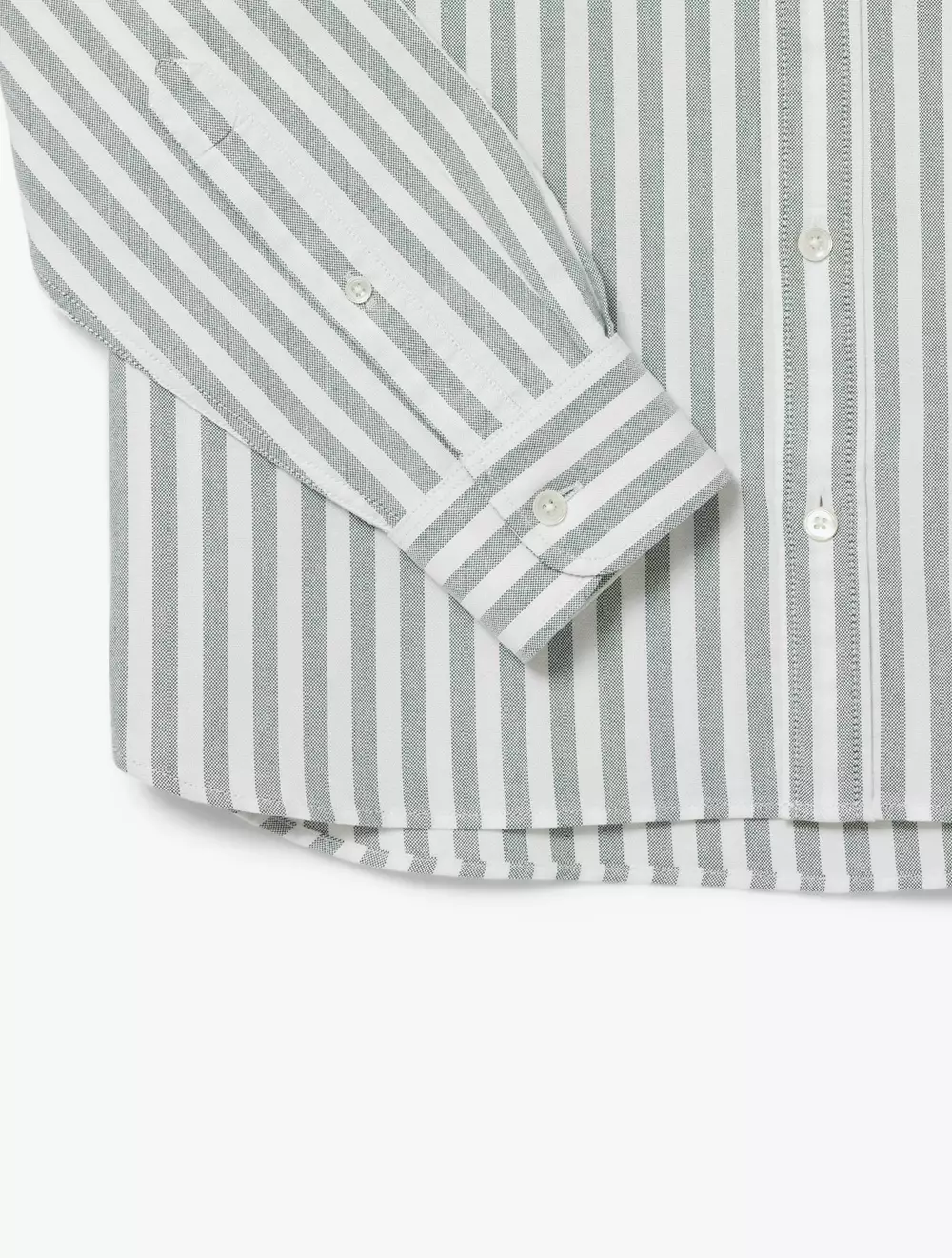 Regular Fit Striped Oxford Shirt - White