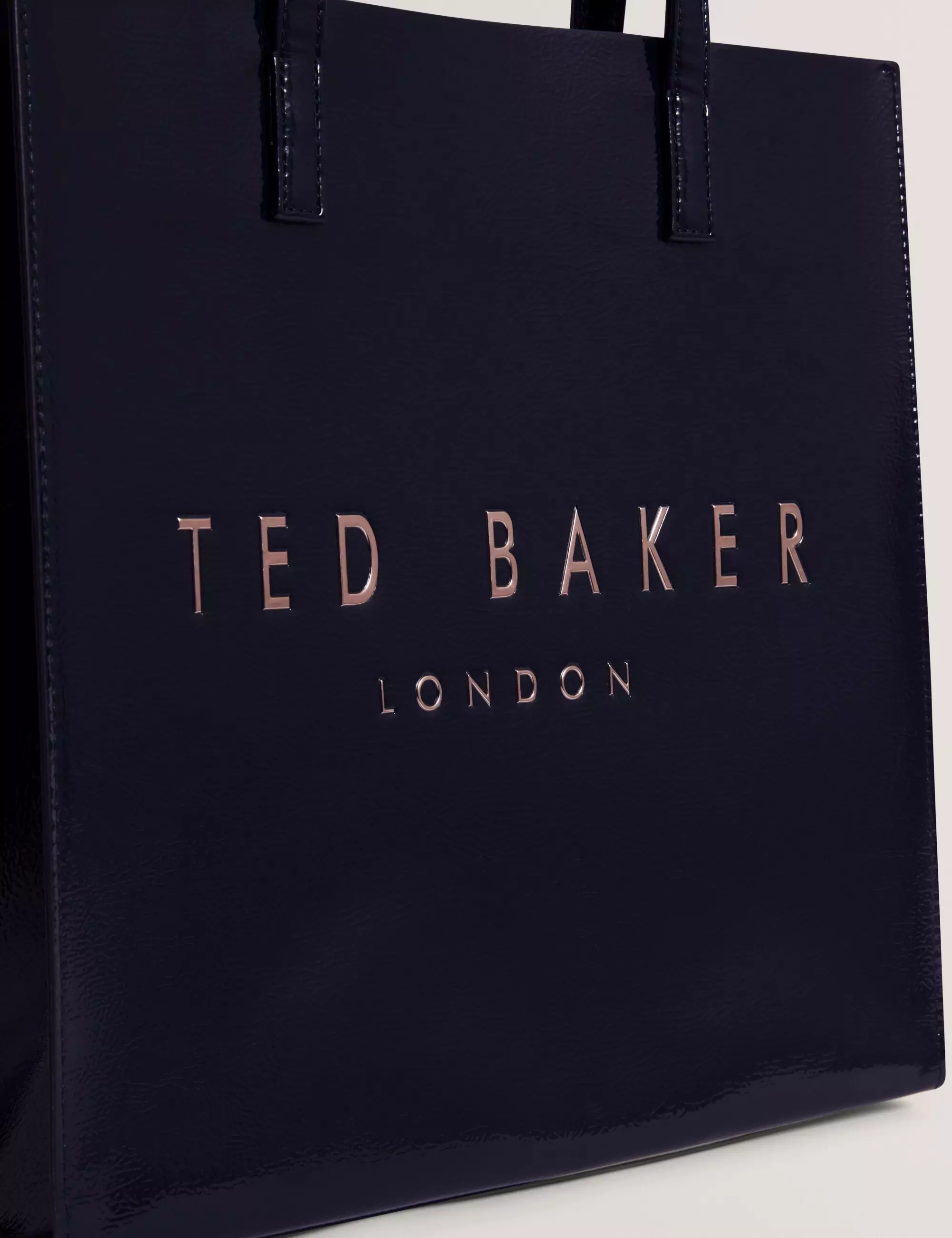 Ted Baker Camryyn Large Printed Crinkle Icon Bag Navy