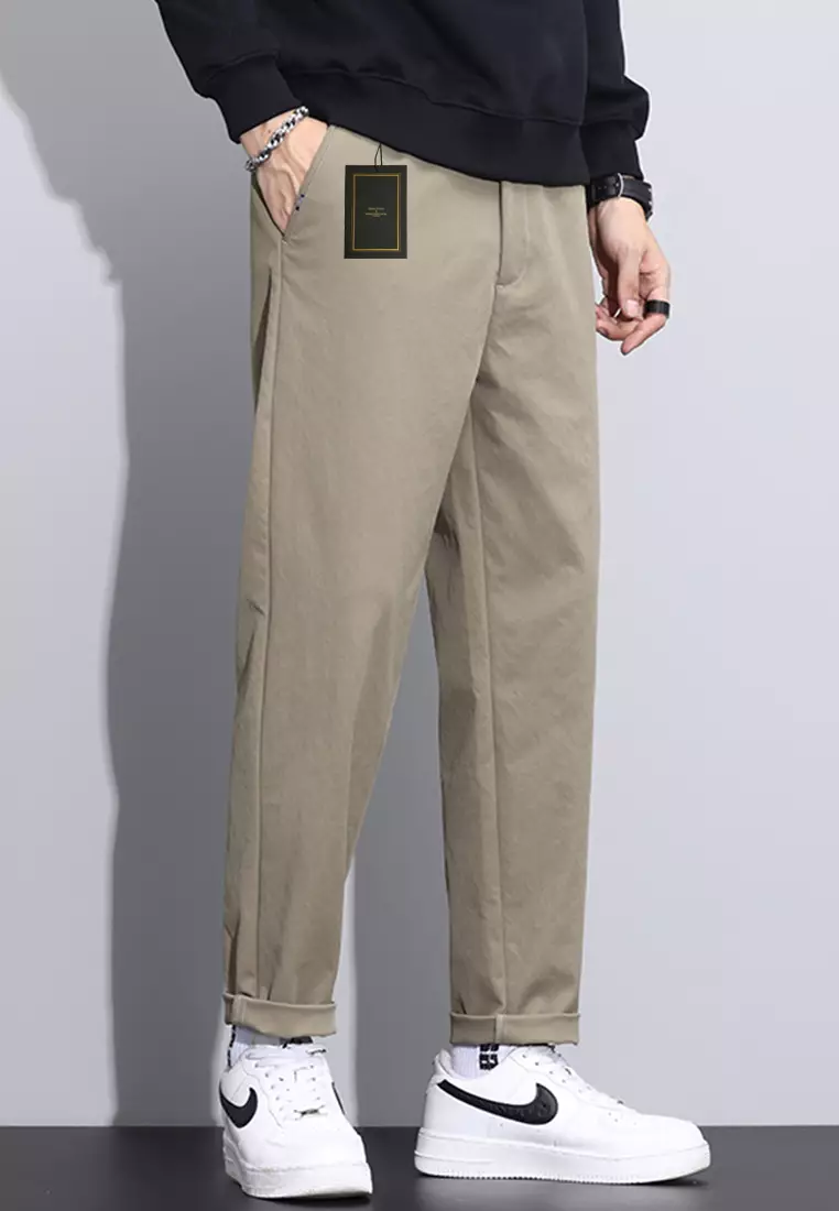 Tapered Mid Waist Suit Pants AY-L9875