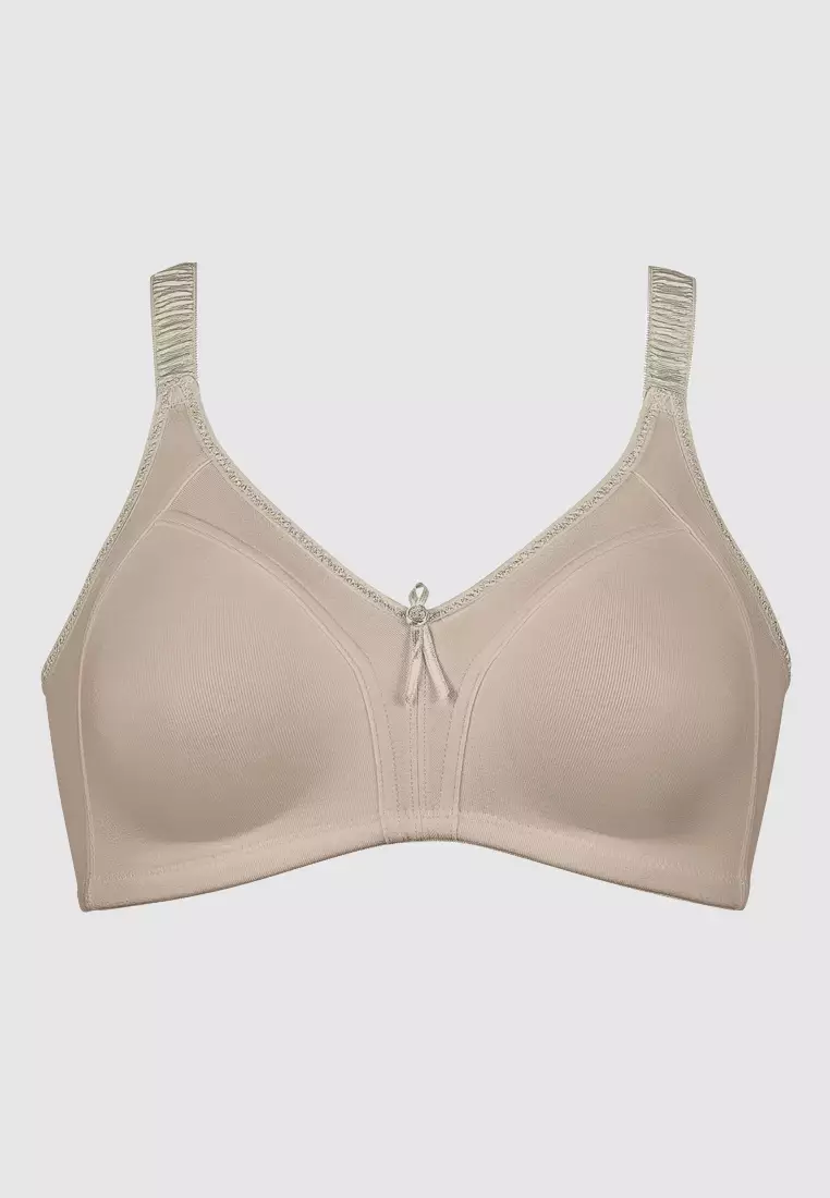 Buy Naturana Moulded Cotton Soft Bra in Light Beige 2024 Online