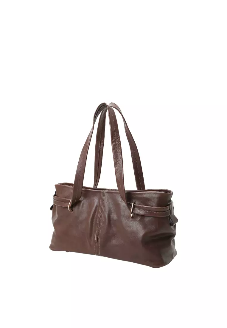 Empiricism Baguette 單肩袋 - 可可棕