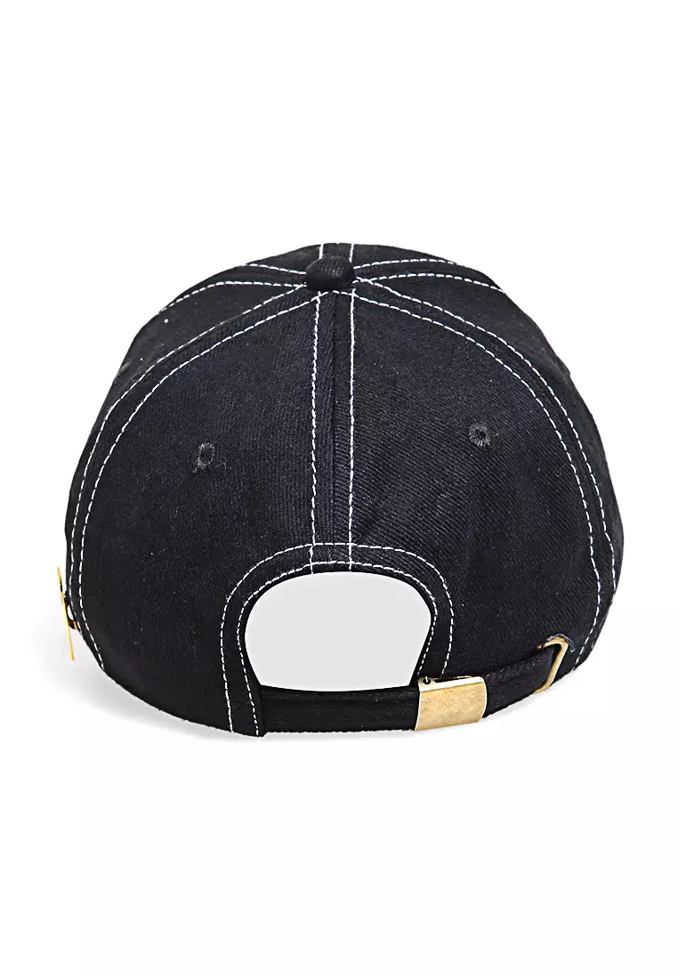 Drsh Aksesoris Fashion Topi Baseball Caps Unisex Desain Bordir Do Better Material Rafel Denim ORIGINAL - Black