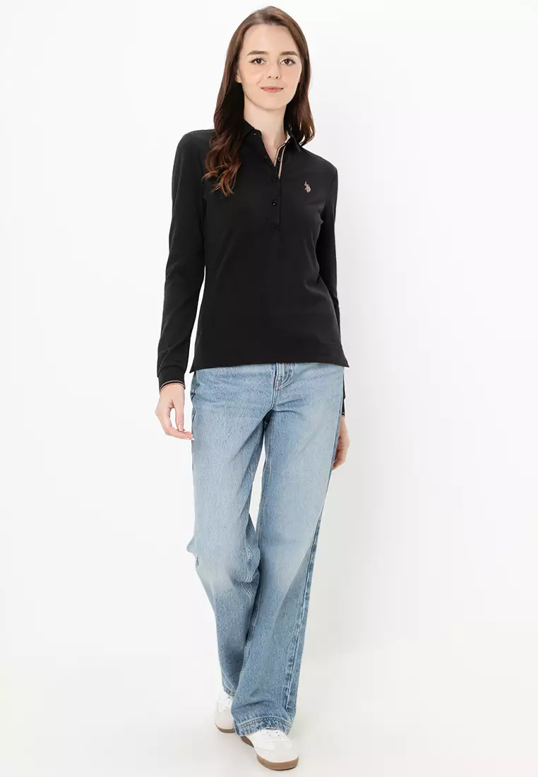 Rib Polo Collar Shirt