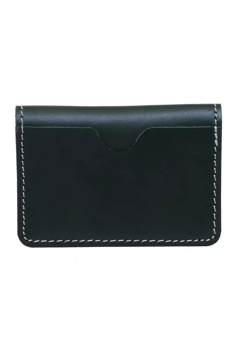 Zackly Card Holder Wallet Dompet Kartu Many Slot Handmade Material Genuine Leather Kulit 024 ORIGINAL - Green