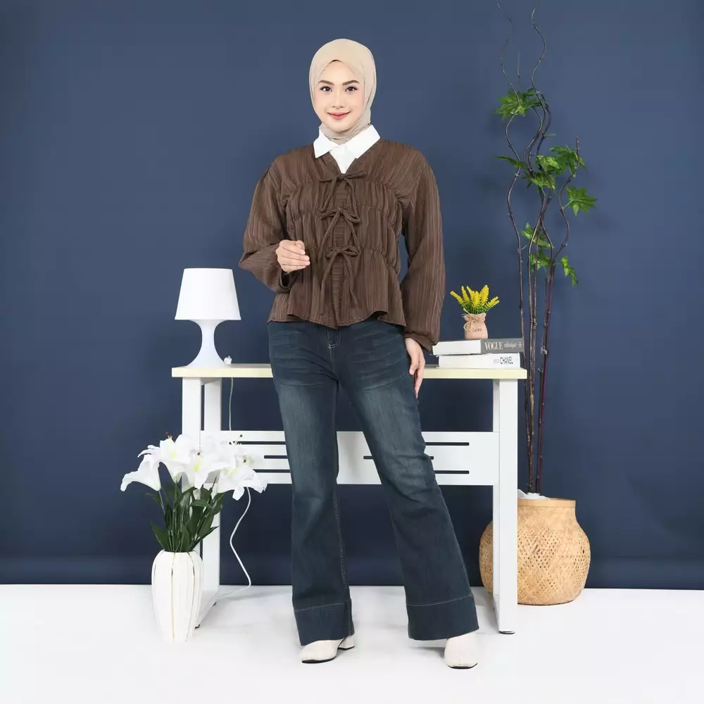 Cesya Outer Kerut - Coffee M19672 R69S3