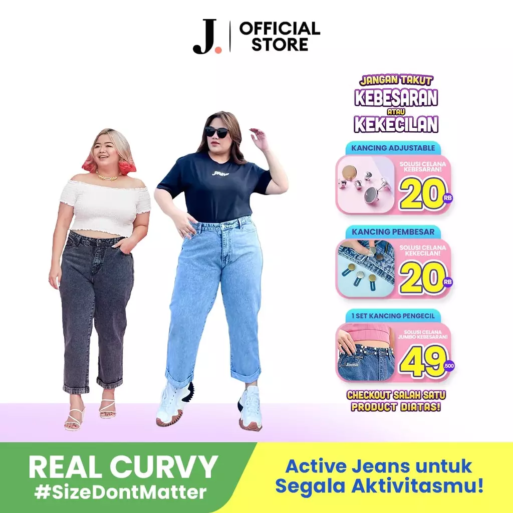 Jumbo Boyfriend Jeans 1304 REAL CURVY