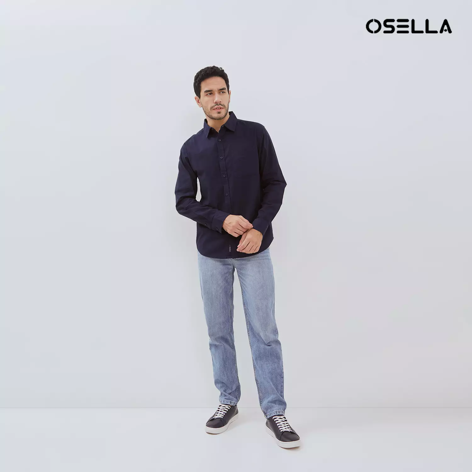 [NEW] Osella Wesley Regular Fit Long Sleeve Shirt 20374016 | Kemeja Lengan Panjang Pria