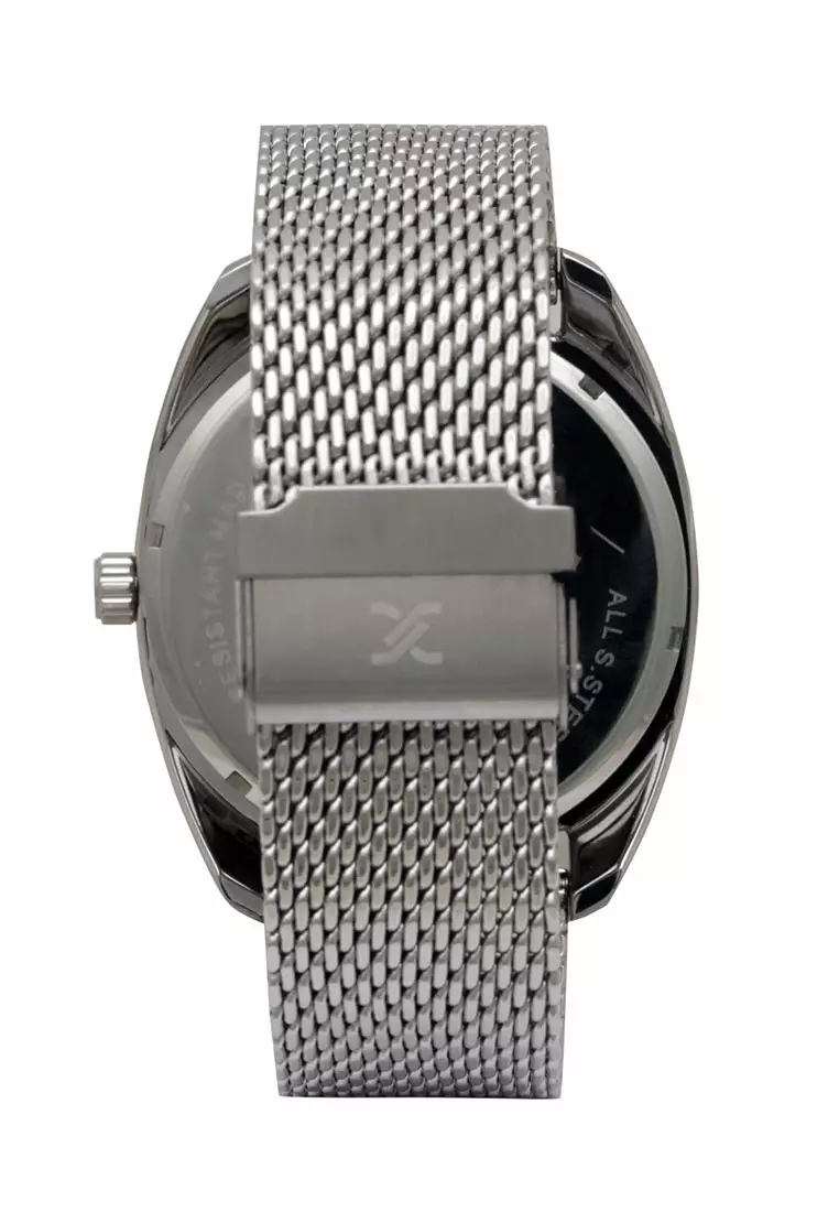 Daniel Klein Jam Tangan Pria - Silver Black - Stainless Steel - DK12221-6