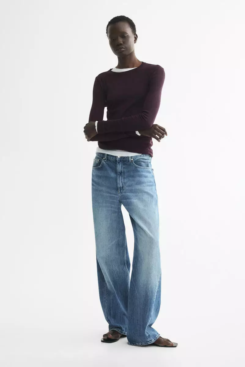 Pima cotton jersey top
