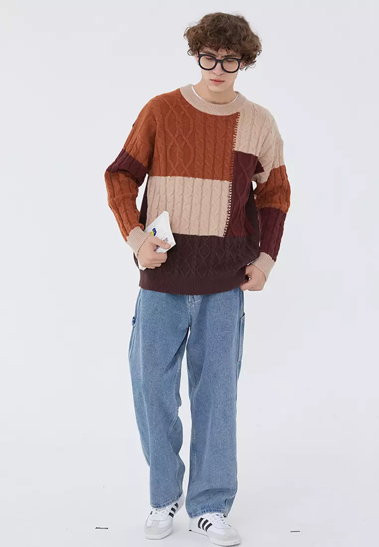 Buy Twenty Eight Shoes Trend Color Matching Knit Sweater HH0532 2025 ...