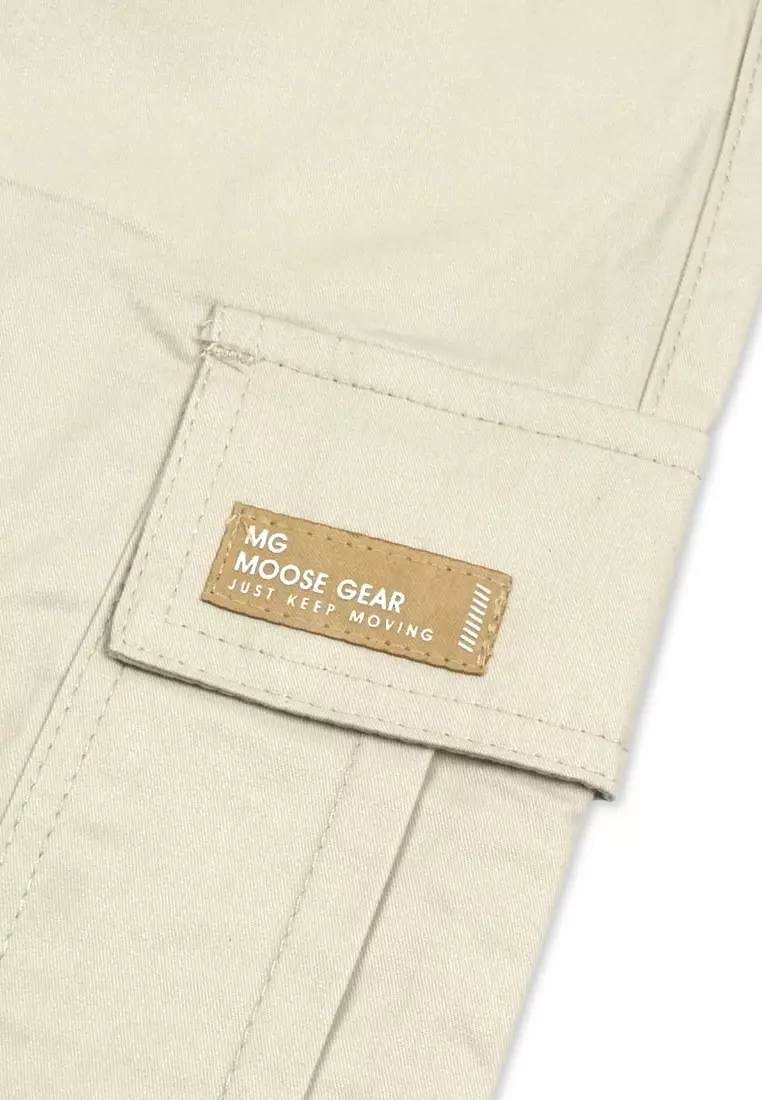 Boys Twill Cargo Jogger Pants 