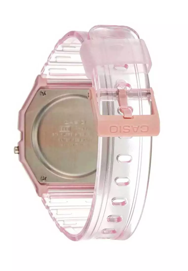 Casio Jam Tangan Wanita - Pink - Resin - F-91WS-4DF