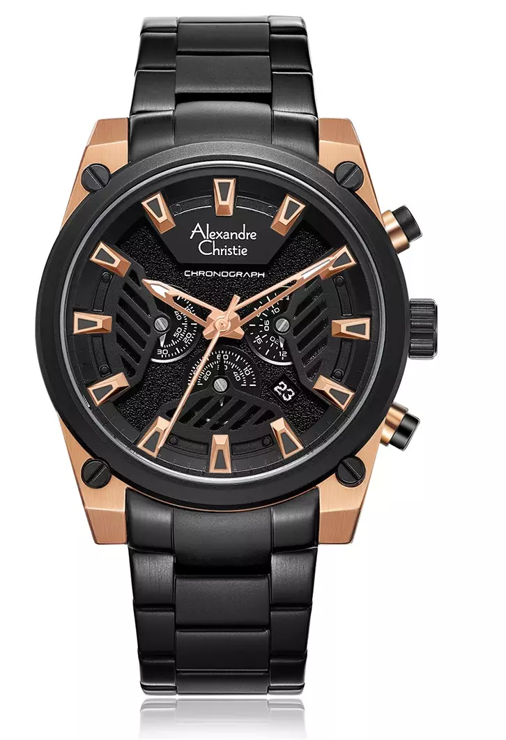 Jual Alexandre Christie Alexandre Christie Chrono Men AC 6661 Stainless ...