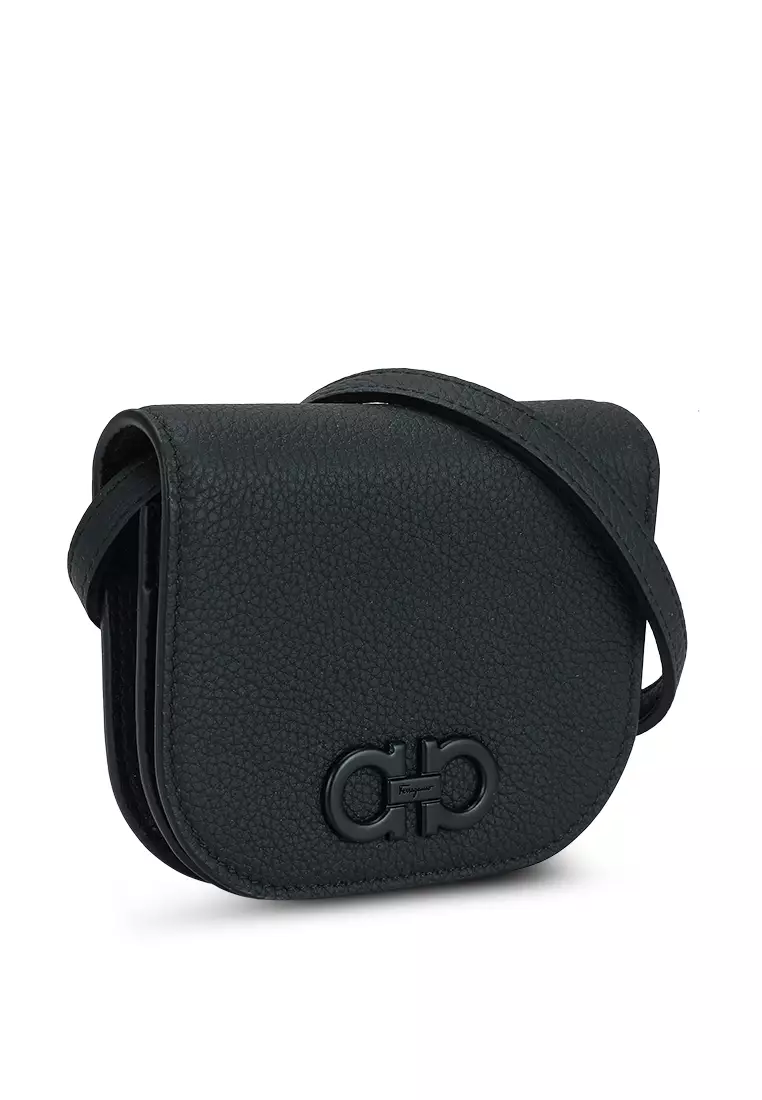 Gancini Mini Card Holder Crossbody Bag (ik)