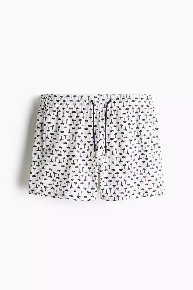Seersucker swim shorts